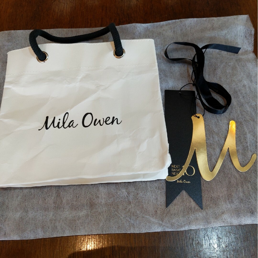 Mila Owen(ミラオーウェン)のミラオーウェン ノベルティ ウォッシャブルペーパーバッグ オリジナルチャーム エンタメ/ホビーのコレクション(ノベルティグッズ)の商品写真