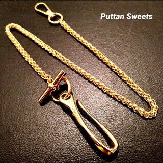 【Puttan Sweets】フレンチブレッドMTLウォレットチェーン418G(ウォレットチェーン)