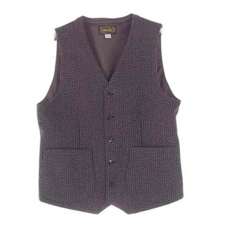 ORGUEIL オルゲイユ ベスト OR-4112 Beach Cloth Gilet ビーチクロス ジレ ベスト ブラウン系 42【中古】(ベスト)