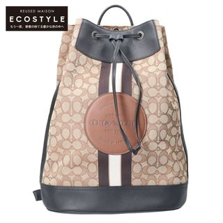 コーチ(COACH)のコーチ 【美品】2401 シグネチャー ハドソンドローストリング クロージャ バックパック/(リュック/バックパック)