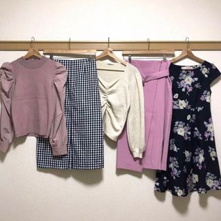 TOCCO closet - 超お買い得♡綺麗可愛い系コーデセット トッコクローゼット イング ピンク 花柄