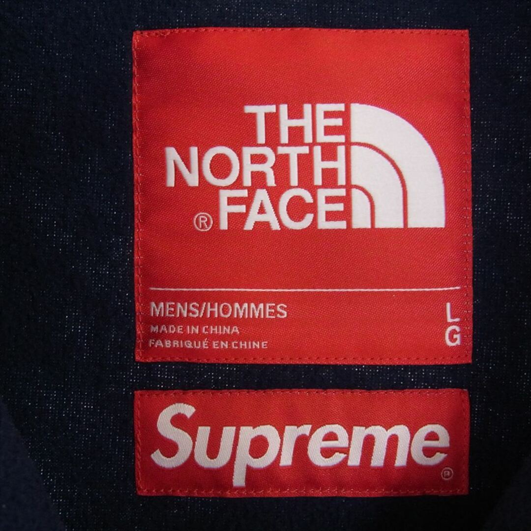 Supreme(シュプリーム)のSupreme シュプリーム ジャケット THE NORTH FACE ノースフェイス 21AW NA52100I Bleached Denim Print Fleece Jacket ブリーチドデニムプリント フリースジャケット ブルー系 L【中古】 メンズのジャケット/アウター(その他)の商品写真