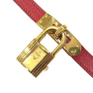 エルメス(Hermes)の　エルメス HERMES ケリーウォッチ レッド GP レディース 腕時計(腕時計)