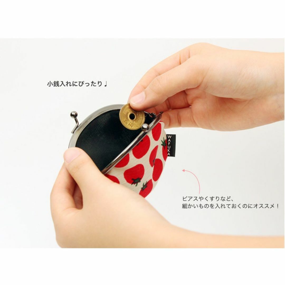 色:トマトドットプレーリードッグ 2.6寸小銭入れ トマトドット 日本製 風 レディースのバッグ(その他)の商品写真