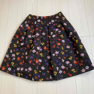 エムズグレーシお花柄スカート38(ひざ丈スカート)