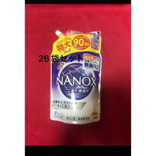 トップ スーパーナノックス ニオイ専用 抗菌 高濃度 洗濯洗剤 900g×26(洗剤/柔軟剤)