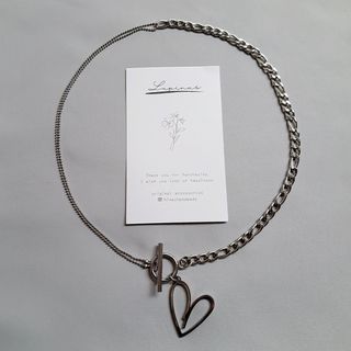 【チェーンネックレス♡】ステンレスチェーン ハート necklace(ネックレス)