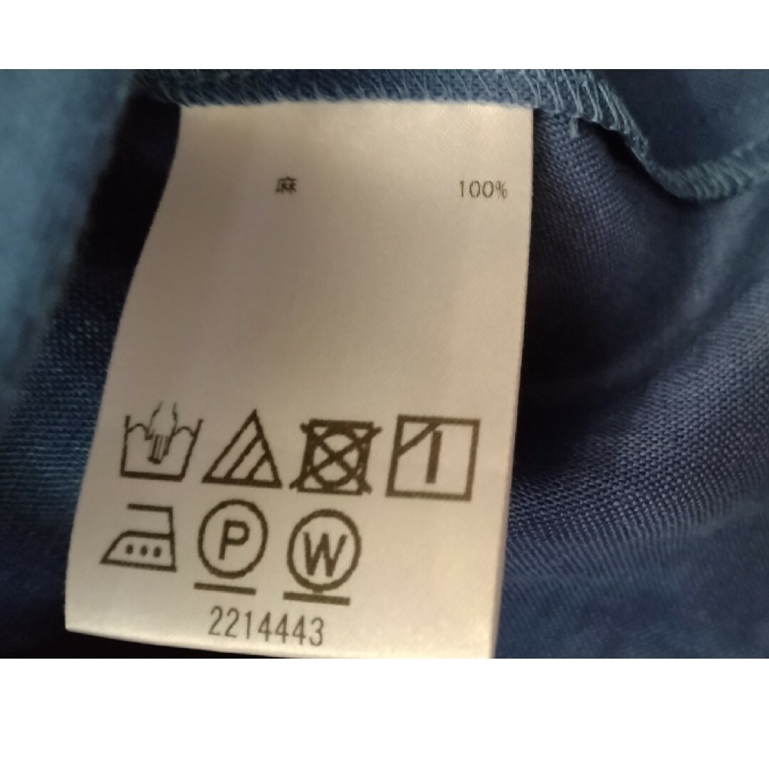 KEITH(キース)のKEITHレディース半袖シャツ/麻100％/ネイビー レディースのトップス(シャツ/ブラウス(半袖/袖なし))の商品写真