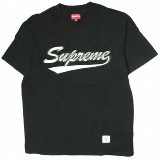 Supreme - SUPREME シュプリーム LOGO S/S TOP ジャガードロゴTシャツ M BLACK 半袖 トップス【中古】【SUPREME】