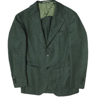 Brilla per il gusto - Brilla per il gusto ブリッラ ペル イルグスト 日本製 LORO PIANA GREEN HERRINGBORN JACKET ロロピアーナ ヘリンボーンジャケット 24-16-1474-015 42 Dk.Green BEAMS 定価99,000円 アウター【中古】【Brilla per il gusto】