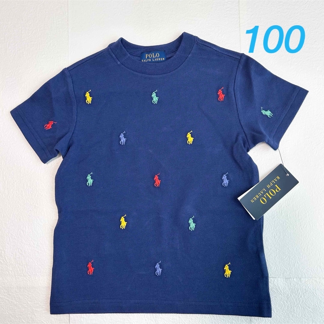 POLO RALPH LAUREN(ポロラルフローレン)の新作◇ラルフローレンポロポニーメッシュTシャツ ネイビー 3T/100 キッズ/ベビー/マタニティのキッズ服男の子用(90cm~)(Tシャツ/カットソー)の商品写真