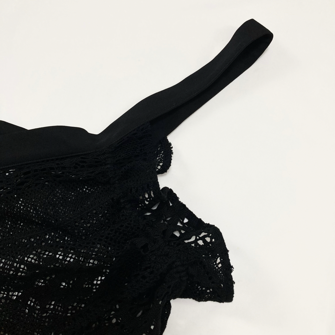 Y's(ワイズ)のY's 22SS LACE SINGLE STRAP DRESS 黒 レディースのワンピース(その他)の商品写真