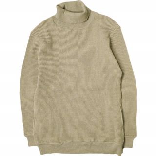 *A VONTADE - A VONTADE アボンタージ 日本製 Big Waffle Turtle Neck ビッグワッフルタートルネック M ベージュ プルオーバー カットソー スウェット トップス【中古】【A VONTADE】