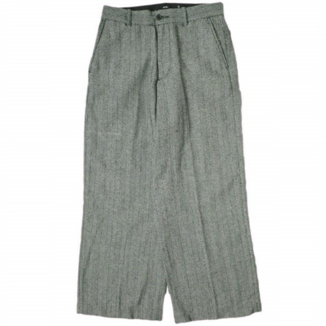 VAPORIZE(ヴェイパライズ)のVAPORIZE ヴェイパライズ 23AW Herringbone Wide Slacks ヘリンボーンワイドスラックス 11-24-1270-052 S グレー パンツ BEAMS ボトムス【中古】【VAPORIZE】 メンズのパンツ(スラックス)の商品写真