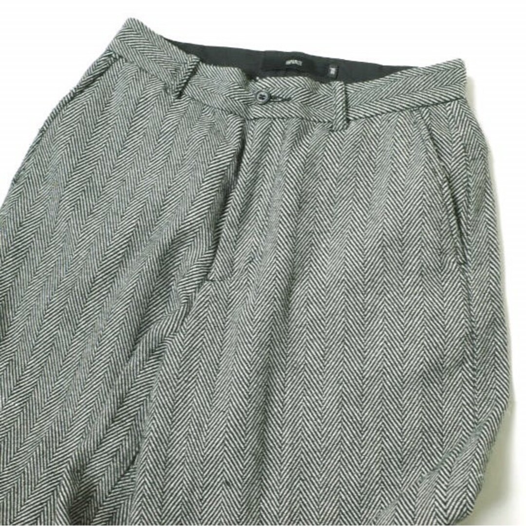 VAPORIZE(ヴェイパライズ)のVAPORIZE ヴェイパライズ 23AW Herringbone Wide Slacks ヘリンボーンワイドスラックス 11-24-1270-052 S グレー パンツ BEAMS ボトムス【中古】【VAPORIZE】 メンズのパンツ(スラックス)の商品写真