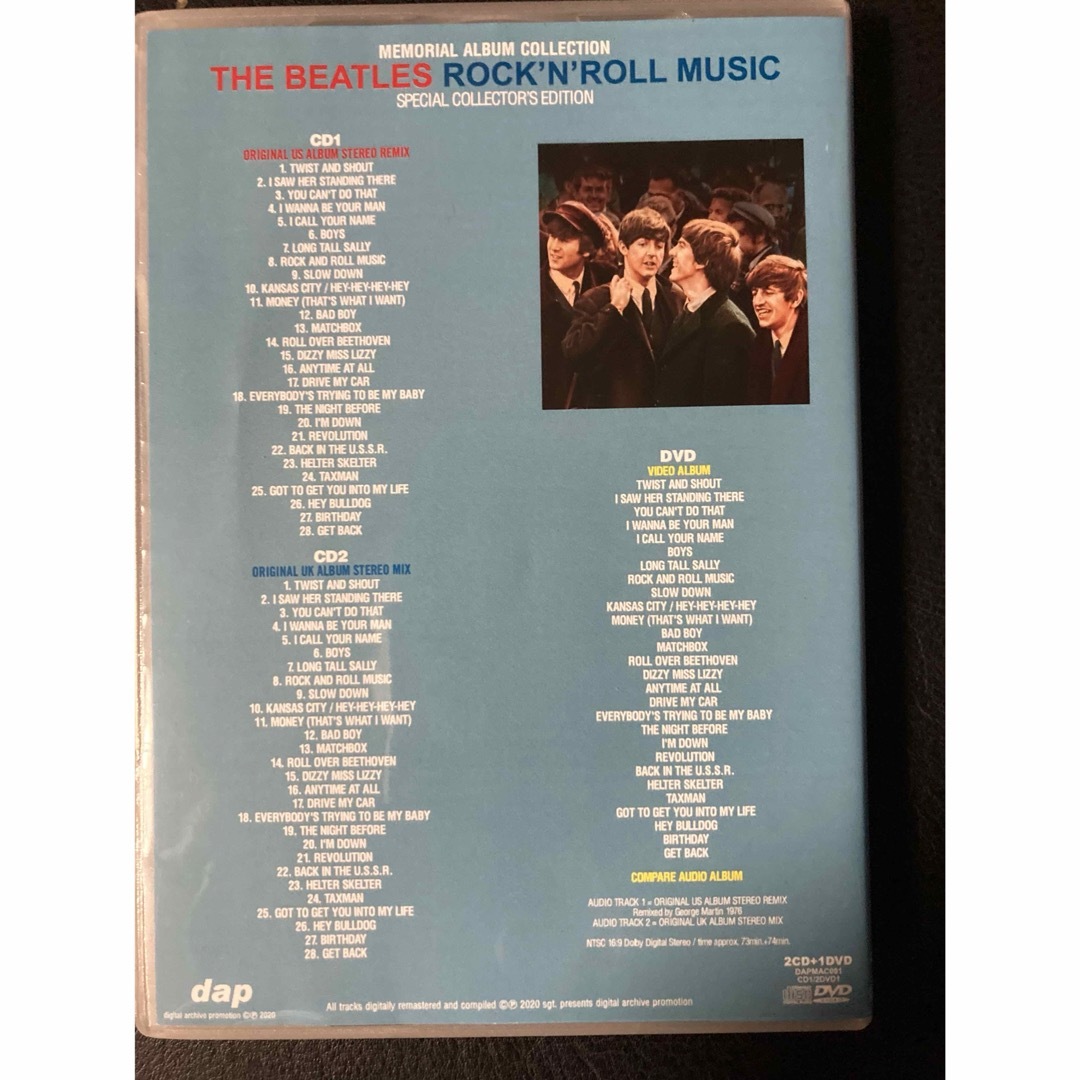beatles Rock'N'Roll Music 2CD+DVDピクチャー仕様 エンタメ/ホビーのCD(ポップス/ロック(洋楽))の商品写真