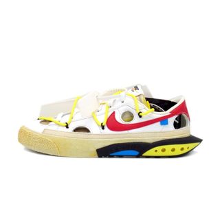 ナイキ(NIKE)のナイキ NIKE × オフホワイト OFF WHITE ■ 【 BLAZER LOW Blazer Low White And University Red DH7863 100 】 ブレーザー ロー ホワイト アンド ユニバーシティ レッド スニーカー　f21667(スニーカー)