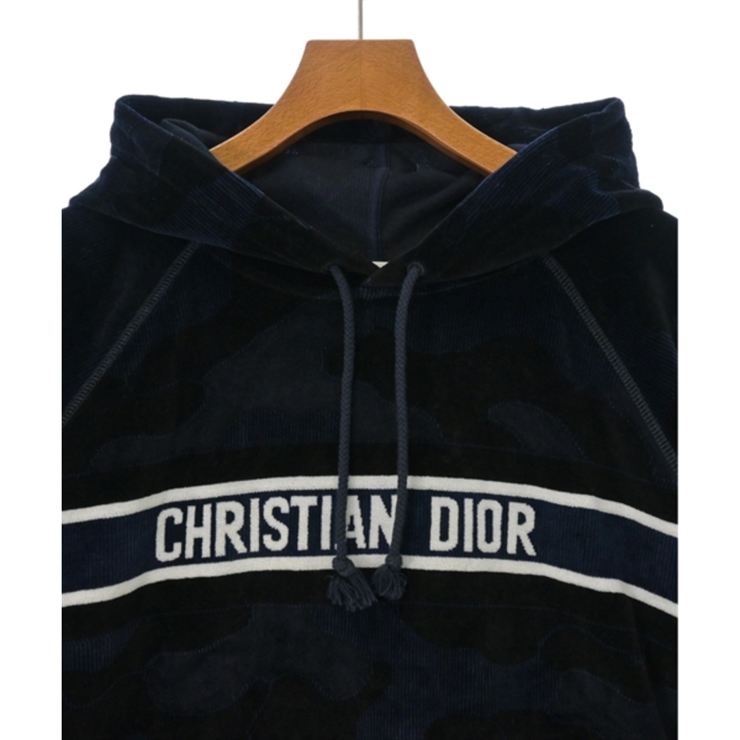 Christian Dior(クリスチャンディオール)のChristian Dior パーカー S 紺x黒系(総柄) 【古着】【中古】 レディースのトップス(パーカー)の商品写真