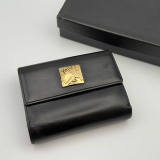 Saint Laurent - 【極美品】サンローラン　折財布　黒 ゴールド金具