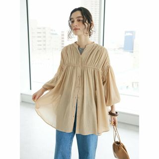 クラフトスタンダードブティック(CRAFT STANDARD BOUTIQUE)の【ベージュ】ヴィンテージボイルシャーリングシャツ/24SS(シャツ/ブラウス(長袖/七分))