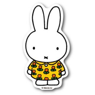 ミッフィー(miffy)のmiffy ダイカットミニステッカー 「 ワンピース 」 ミッフィー　耐水　耐光(キャラクターグッズ)