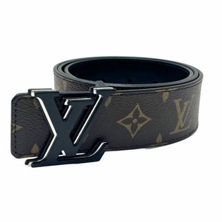 ルイヴィトン(LOUIS VUITTON)のLOUIS VUITTON ルイヴィトン ベルト LV オプティック 40MM リバーシブル M8263U 85/34  ブラック モノグラム シルバー 【美品】 22404K307(ベルト)