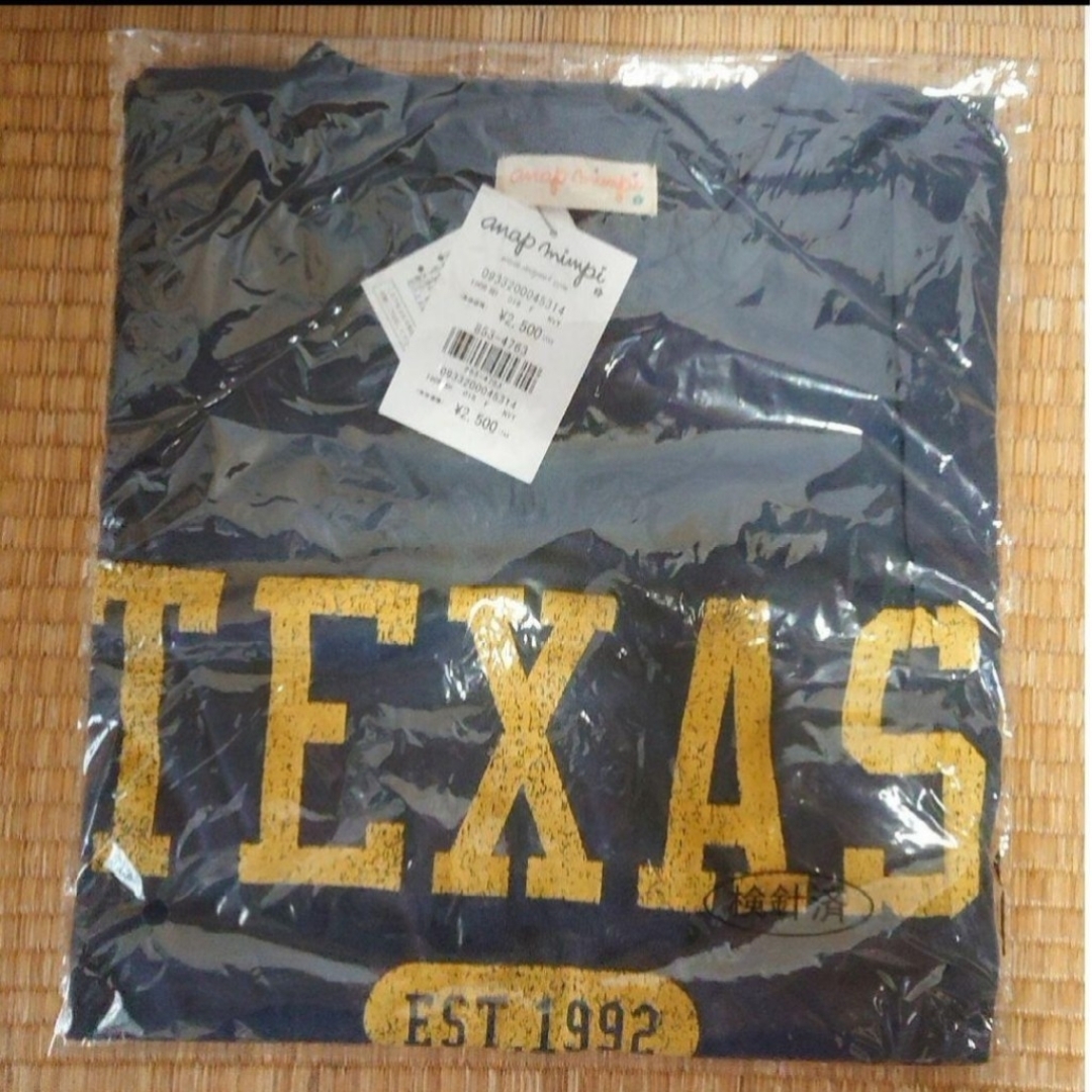 ANAP(アナップ)のTEXASカレッジTシャツ ネイビー レディースのトップス(Tシャツ(半袖/袖なし))の商品写真