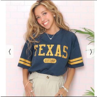 ANAP - TEXASカレッジTシャツ ネイビー