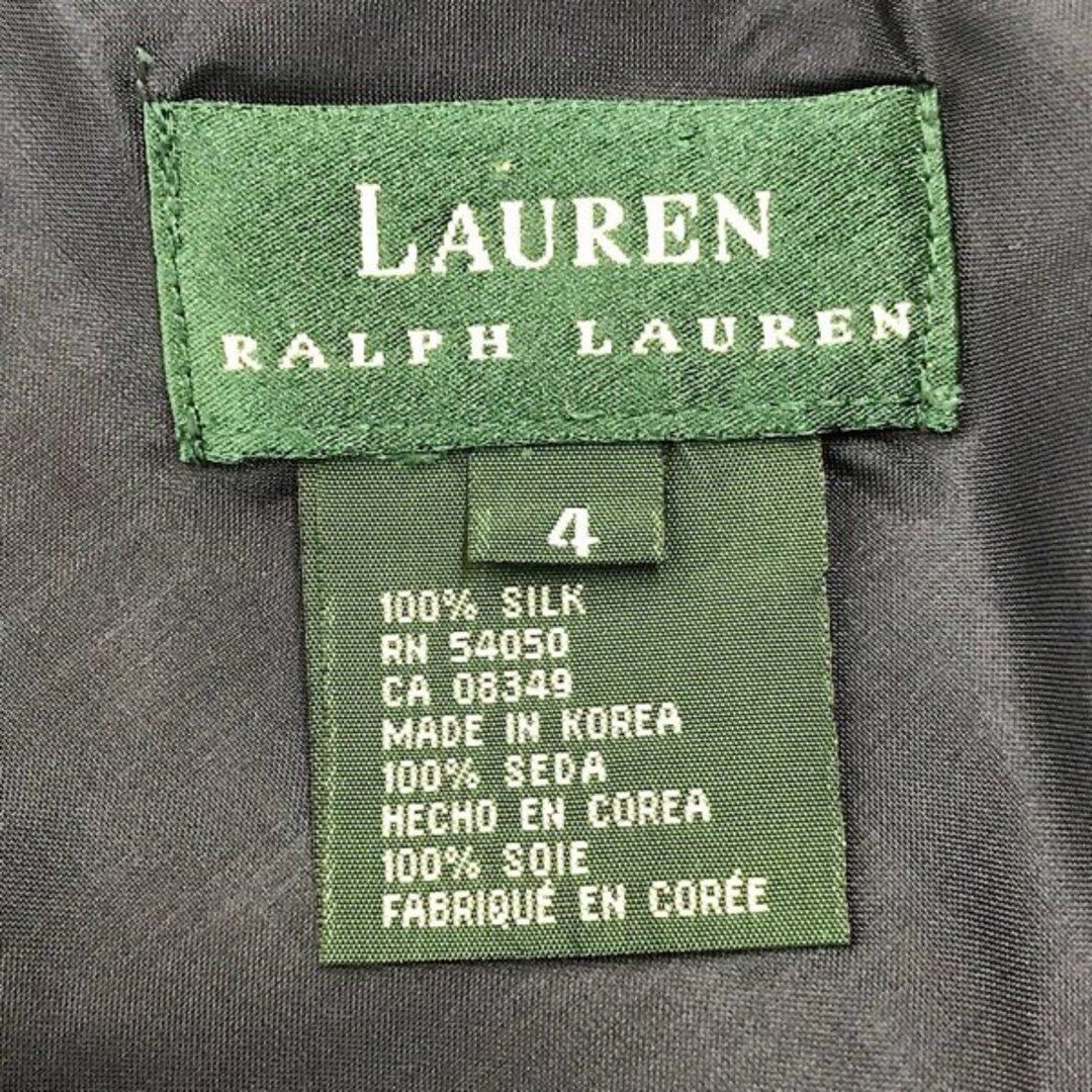 Ralph Lauren(ラルフローレン)の『美品』 RALPH LAUREN ラルフローレン  RN51050/CA08349 花柄ワンピース シルク ネイビー レディース【中古】 レディースのワンピース(ロングワンピース/マキシワンピース)の商品写真