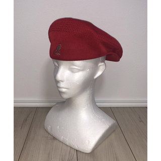 カンゴール(KANGOL)のL 新品 KANGOL ハンチングキャップ レッド 赤 カンゴール ベレー帽 Ｌ(ハンチング/ベレー帽)