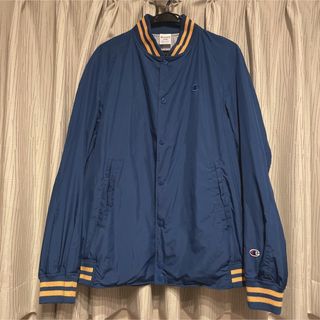 チャンピオン(Champion)のチャンピオン スタジャン　ブルゾン　アウター　BLUEWORK Lサイズ　青(ブルゾン)