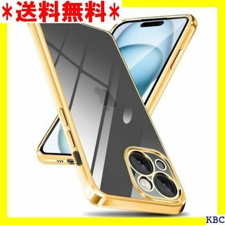 iphone 15 ケース クリア メッキ加工 耐衝撃 保 e ゴールド 348