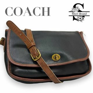 コーチ(COACH)のCOACH ショルダーバッグ バイカラー ターンロック金具 メンズ レディース(ショルダーバッグ)