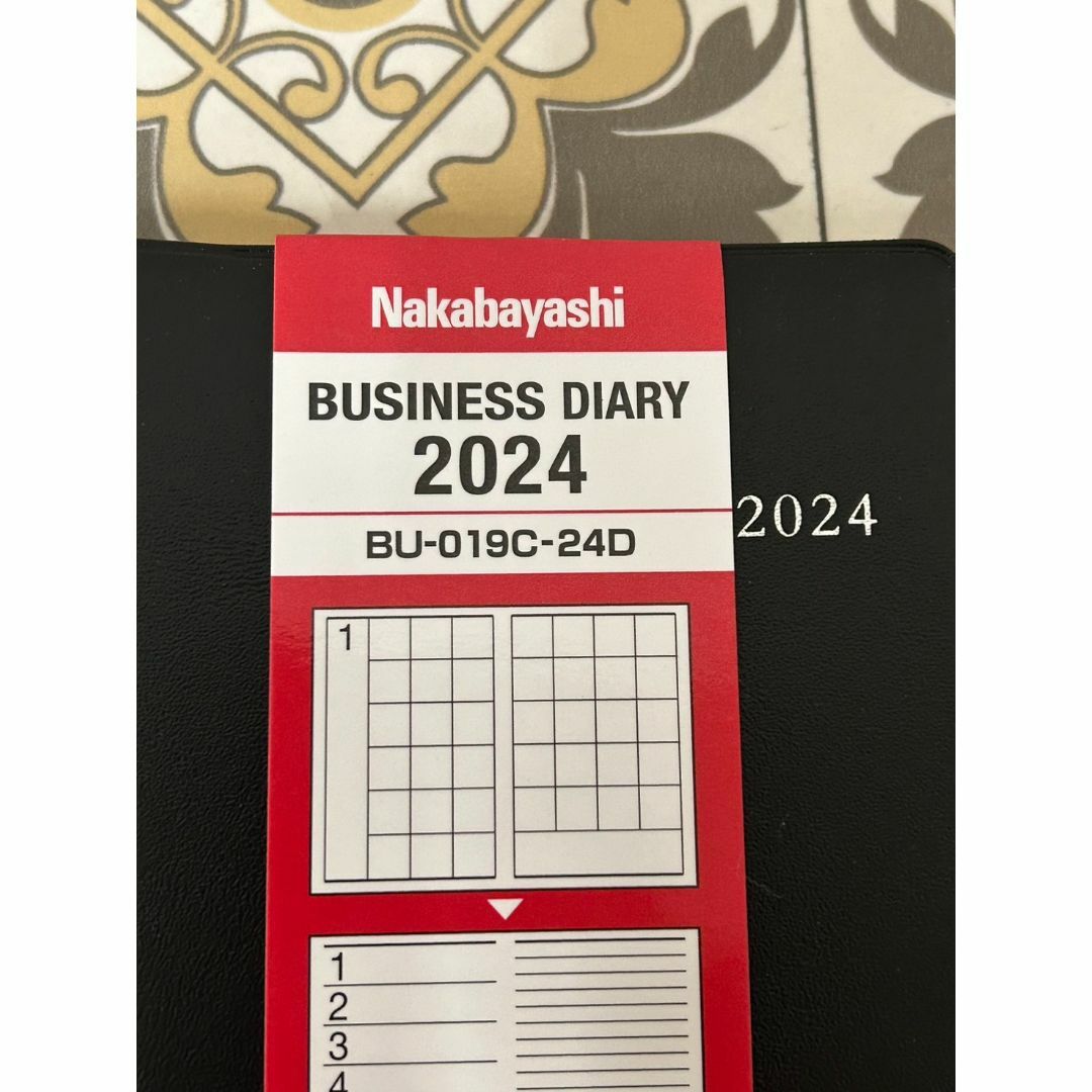  ビジネスダイアリー2024 レフトロング／ブラック  スケジュール手帳  インテリア/住まい/日用品の文房具(カレンダー/スケジュール)の商品写真