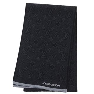 ルイヴィトン(LOUIS VUITTON)の極美品●LOUIS VUITTON ルイヴィトン 2019年製 M73468 エシャルプ マイ・モノグラム・エクリプス マフラー ダークグレー イタリア製 正規品 メンズ(マフラー)