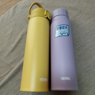 THERMOS - サーモス水筒 保冷炭酸飲料ボトル500mlパープル　真空断熱ケータイマグ 750