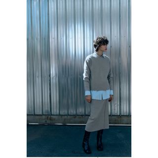 ザラ(ZARA)のZARA ソフトミディスカート＆カットソーセット(アンサンブル)