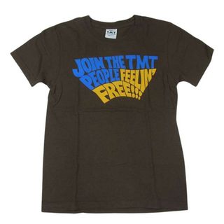 ティーエムティー(TMT)のTMT ティーエムティー JOIN THE TMT プリント 半袖 Tシャツ ブラウン系 S【中古】(シャツ)