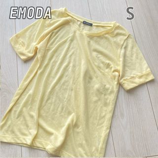 EMODA - EMODA エモダ イエロー　半袖カットソー Tシャツ Sサイズ