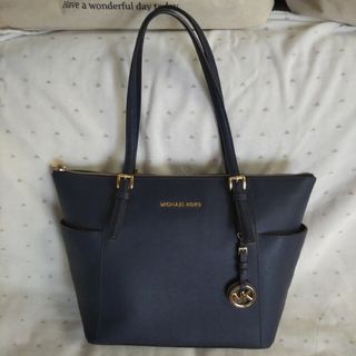 マイケルコース(Michael Kors)のマイケルコース トートバッグ サフィアーノレザー A4可能 ネイビー(トートバッグ)