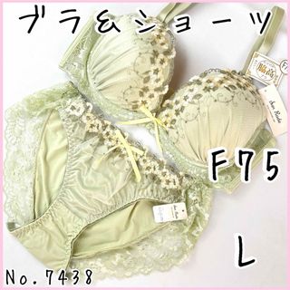 ブラジャーショーツセットF75    No.7438(ブラ&ショーツセット)