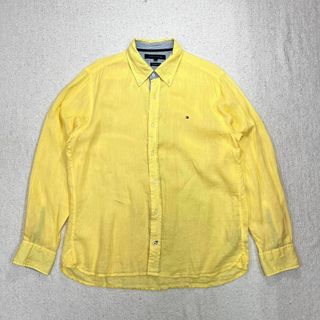 TOMMY HILFIGER - トミーヒルフィガー Tommy Hilfiger リネンシャツ 長袖 XL