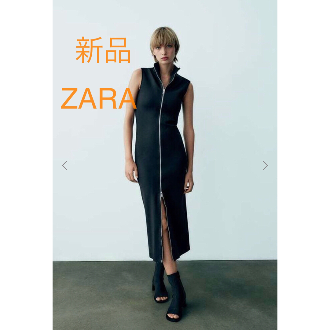 ZARA - 新品ZARA ジップミディワンピース の通販 by aksf's shop ZARA - 新品ZARA ジップミディワンピース の通販 by aksf's shop