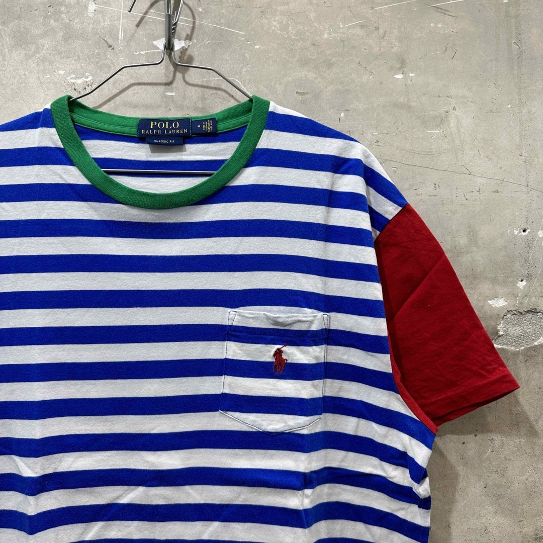 POLO RALPH LAUREN(ポロラルフローレン)のポロラルフローレン ボーダーポケット Tシャツ  ポケT メンズのトップス(Tシャツ/カットソー(半袖/袖なし))の商品写真