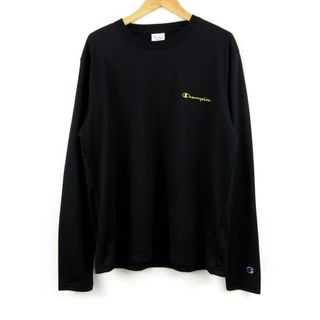 チャンピオン(Champion)のチャンピオン 長袖Ｔシャツ トップス カットソー スポーツウエア サッカー メンズ LLサイズ ブラック Champion(Tシャツ/カットソー(七分/長袖))