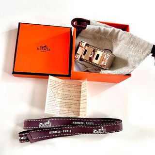 エルメス(Hermes)のエルメスHERMES コリエドシアン 24 エトゥープ T2 ローズゴールド(ブレスレット/バングル)