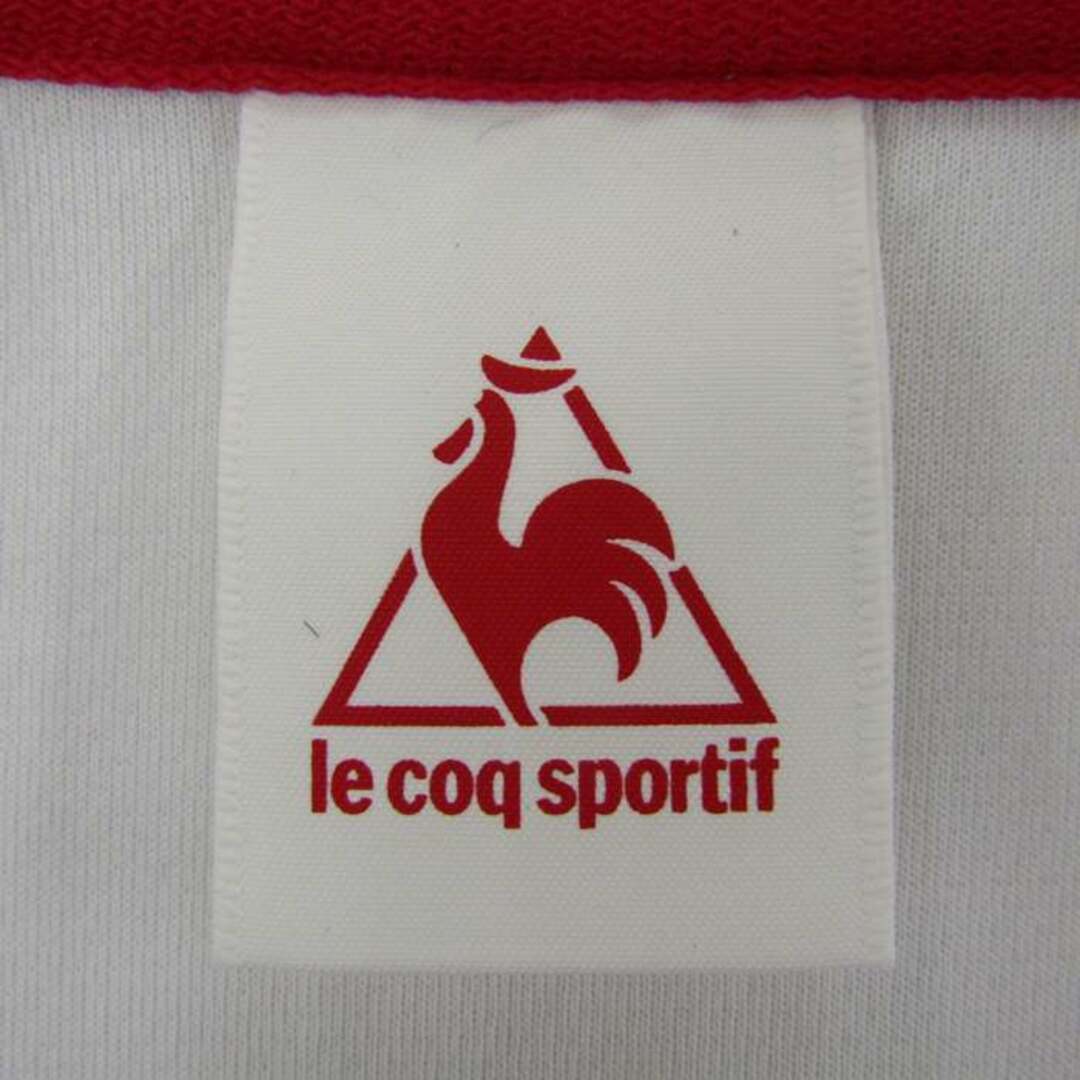 le coq sportif(ルコックスポルティフ)のルコックスポルティフ 半袖Tシャツ トップス カットソー スポーツウエア ゴルフウエア メンズ Mサイズ ホワイト le coq sportif メンズのトップス(Tシャツ/カットソー(半袖/袖なし))の商品写真