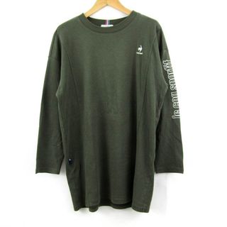 le coq sportif - ルコックスポルティフ 長袖Ｔシャツ トップス カットソー スポーツウエア サッカー メンズ Lサイズ カーキ le coq sportif