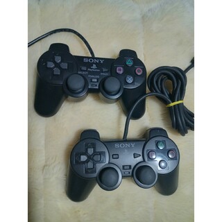 プレイステーション2(PlayStation2)のps2 コントローラー　2個セット　　動作確認済み(その他)