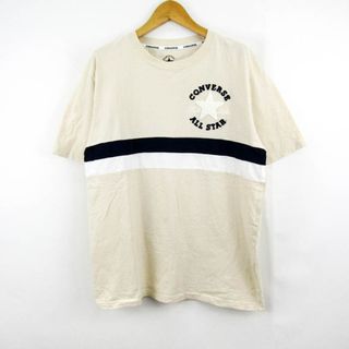 CONVERSE - コンバース 半袖Tシャツ トップス カットソー スポーツウエア メンズ LLサイズ ベージュ CONVERSE